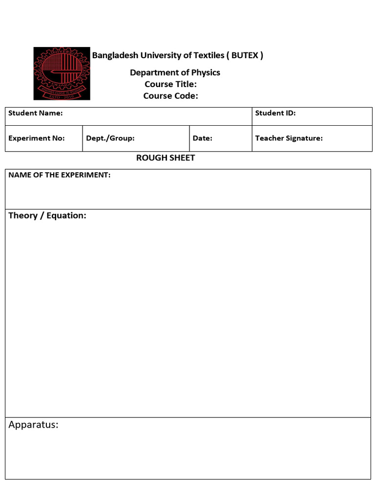 Physics Experiment Report Template | PDF