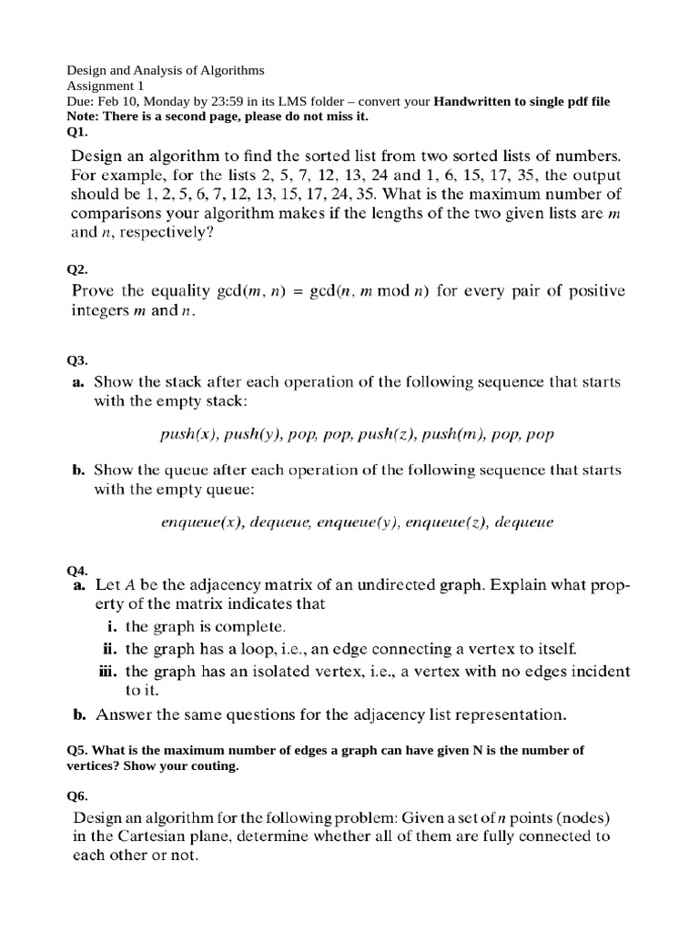 CS 4820 Assignment 1 Instructions | PDF