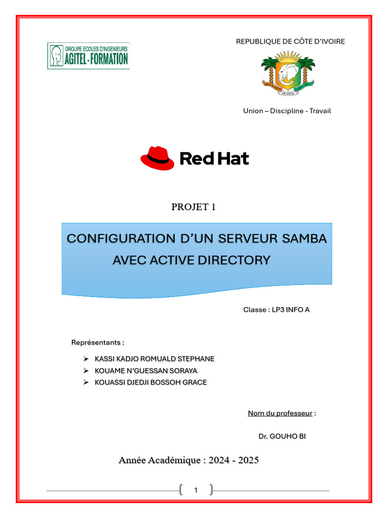 Configuration d'un Serveur Samba AD | PDF | Serveur (Informatique ...