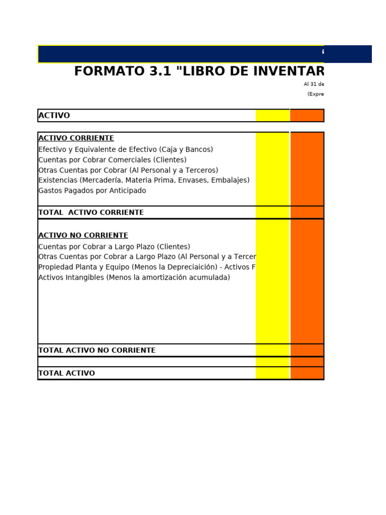 Libro de Inventario y Balances | PDF | Negocios económicos ...