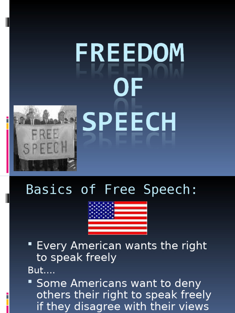 Freedom of Speech | PDF | First Amendment To The United States ...