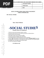 Grade 6 Social Studies Notes PDF | PDF | East Africa | Kenya