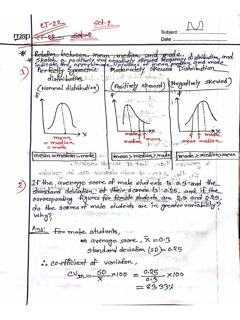 Stat CT-22 Solve, Part-2 | PDF