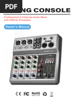 f998 Live Sound Card Audio Mixer Manual | PDF | Battery Charger ...