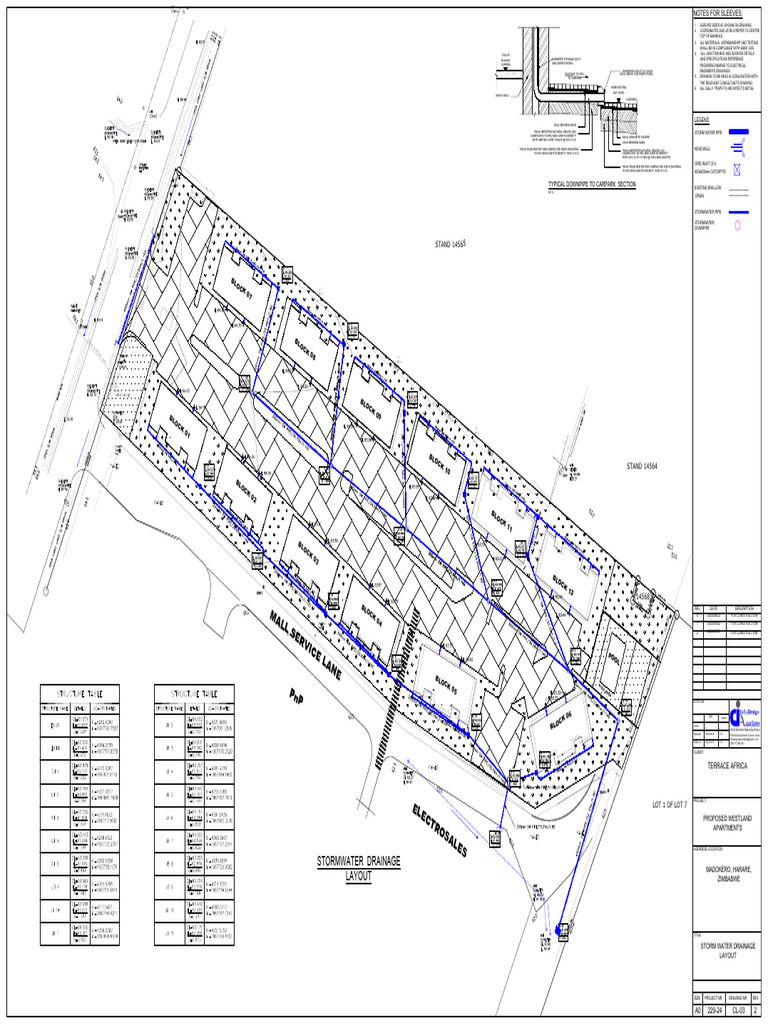 229-24-CL03 - r2 - Storm Water Drainage Layout | PDF | Building ...