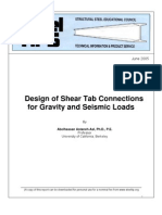 2005.06 Design of Shear Tab Connections For Gravity and Seismic Loads