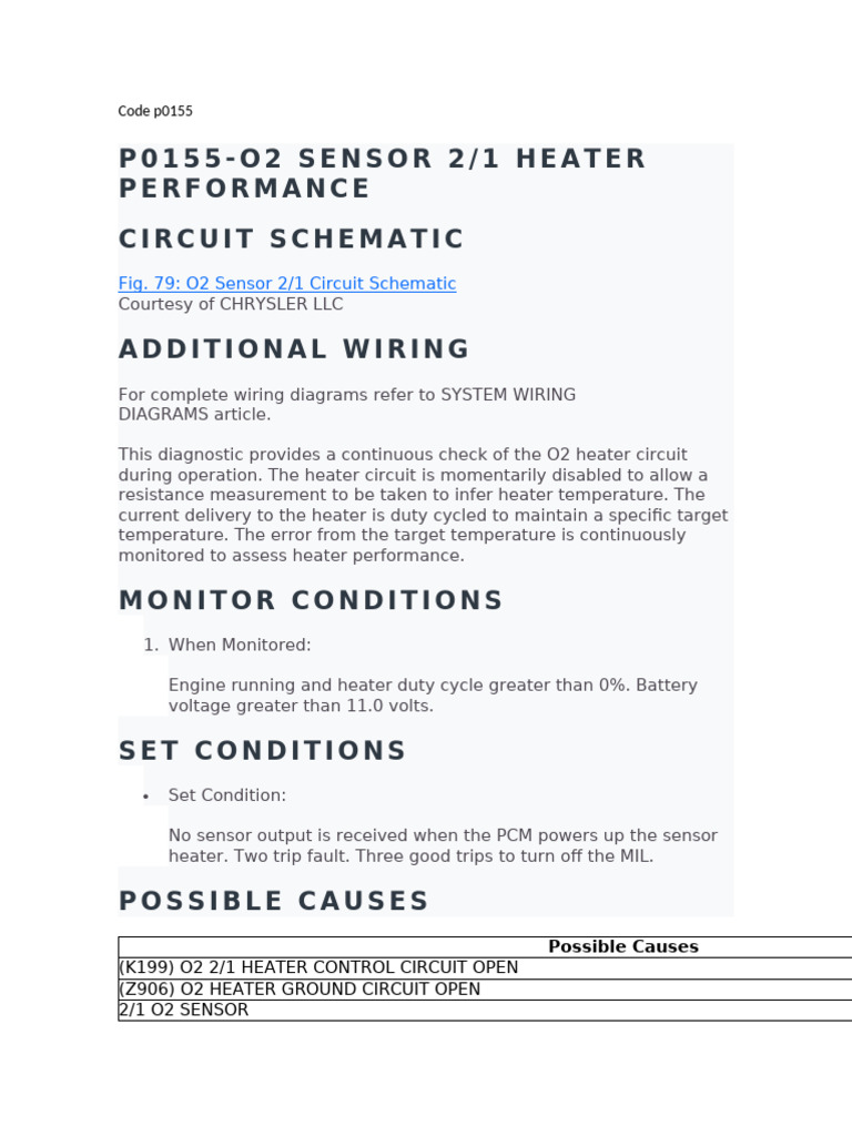 Code p0155 | PDF | Electrical Connector | Voltage