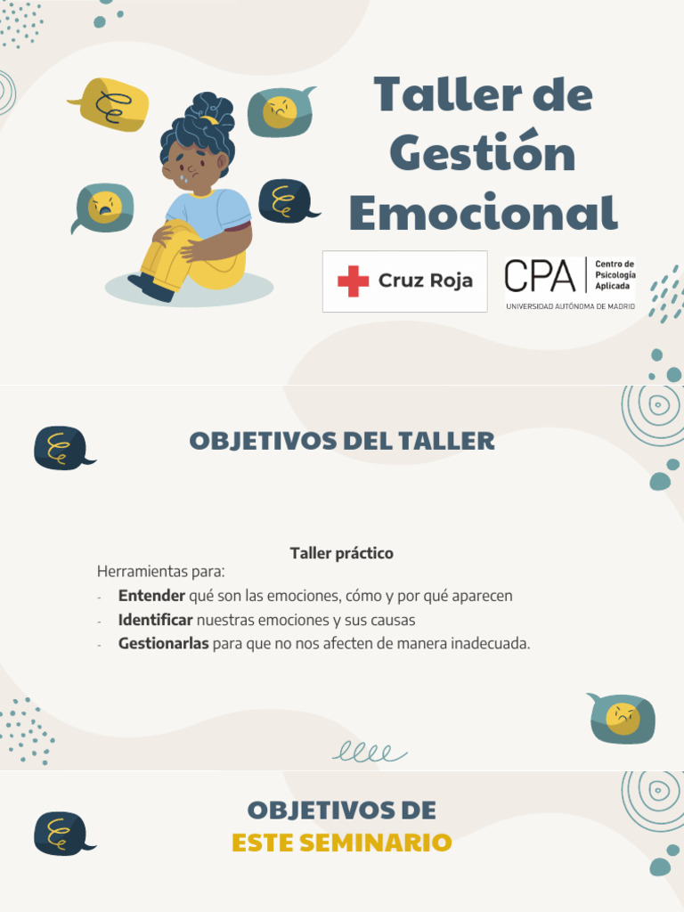 Taller Práctico de Gestión Emocional | PDF | Las emociones | Sicología