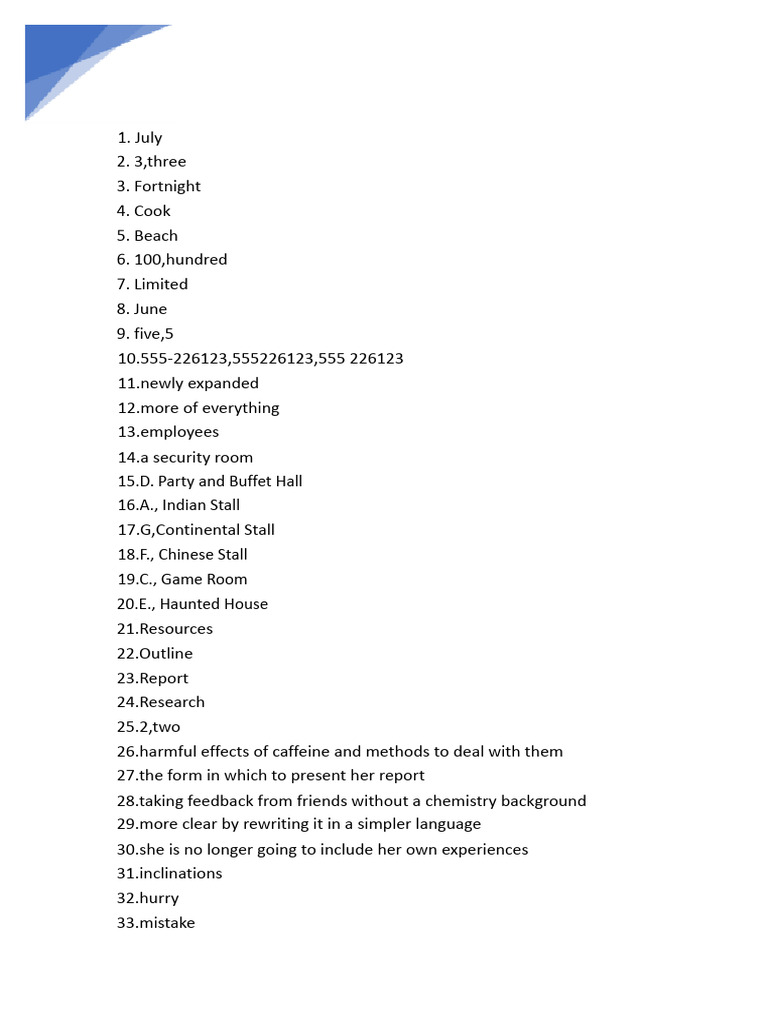 Session 3 Answers | PDF