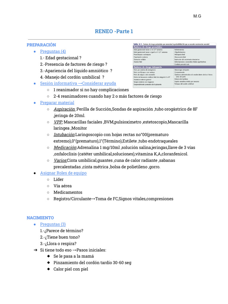 Protocolo de Reanimación Neonatal | PDF | Especialidades Medicas