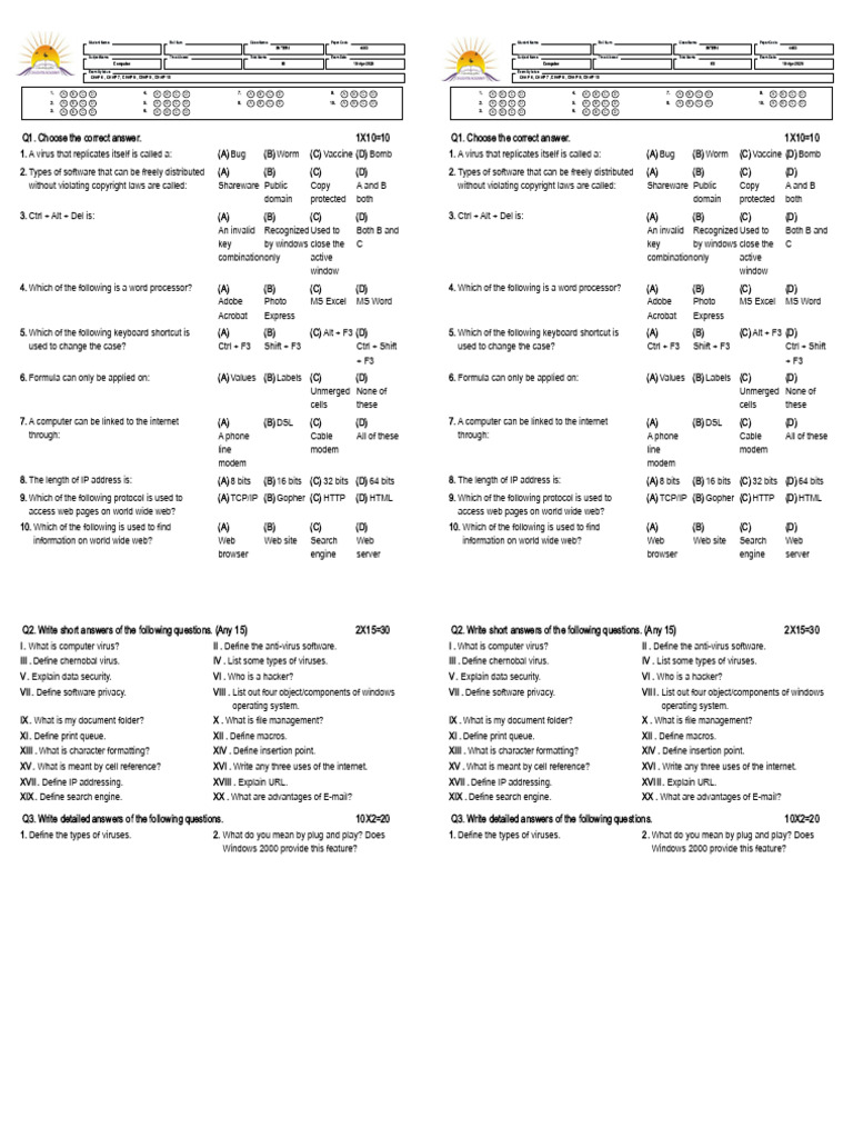 11 Comp Xi (Second Half Book) | PDF | Computer Virus | World Wide Web