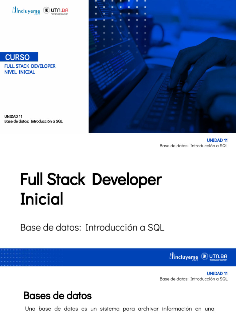 Introducción a SQL para Desarrolladores | PDF | SQL | Bases de datos
