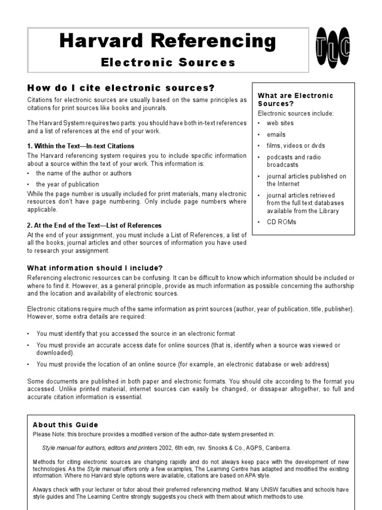 Howard Style Citation Web Page