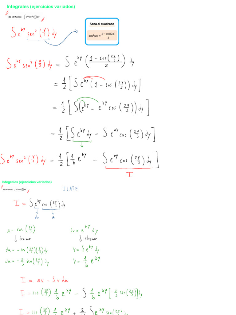 Ayudantía CUV #6 (Vaca e Integrales Trigonométricas) | PDF