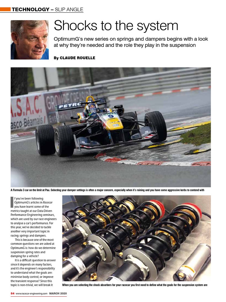 Understanding Shock Absorbers in Racing | PDF | Automotive Technologies ...