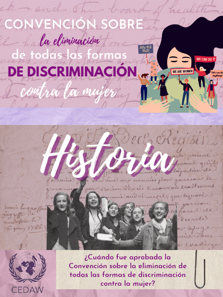 Convención Sobre de Todas Las Formas de Discriminación Contra La Mujer ...
