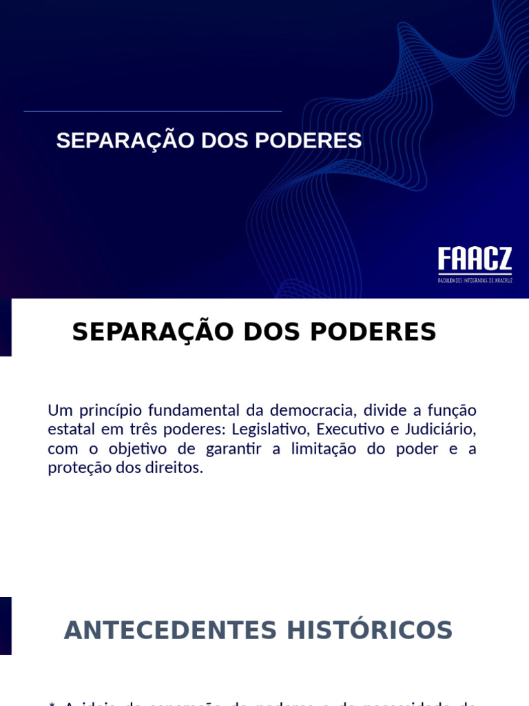 SEPARAÇÃO DE PODERES | PDF