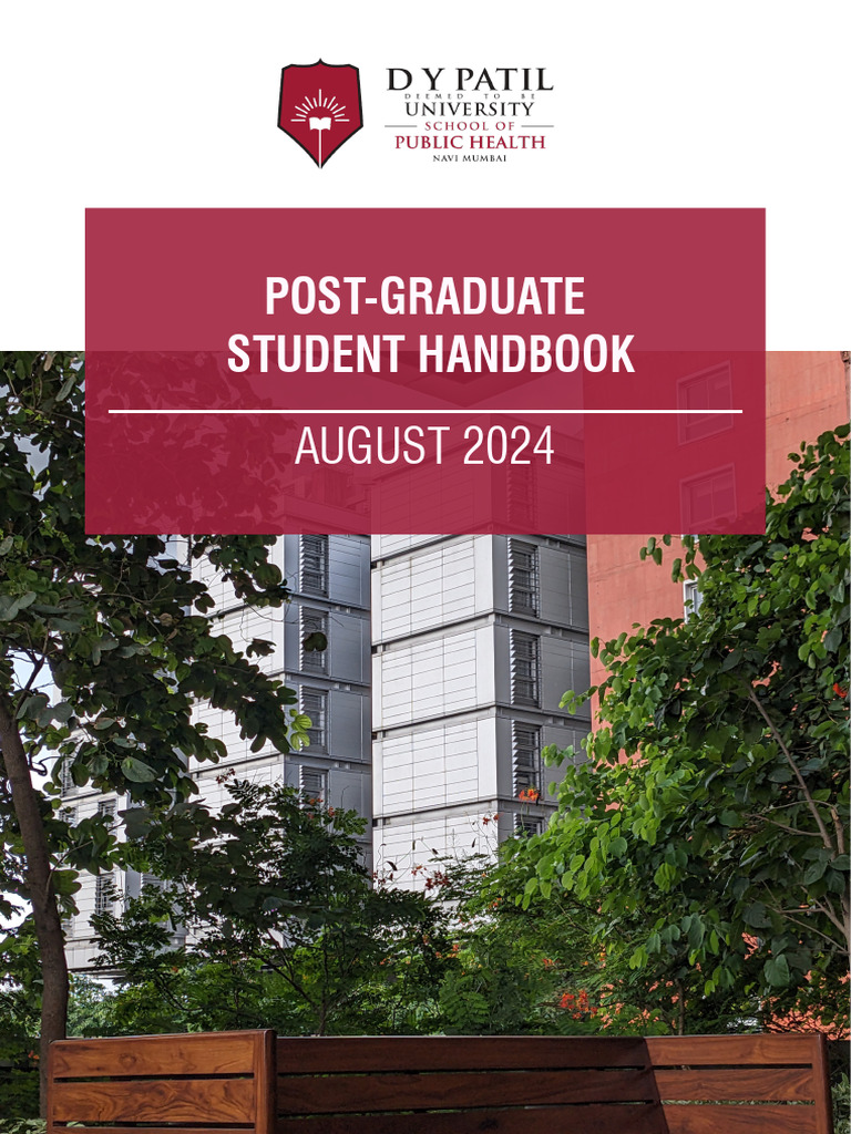 PG Student Handbook 2024 Final | PDF | Doctor Of Medicine | Public Health