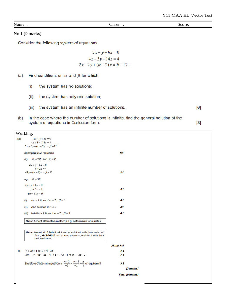 Vector Test MS Part 2 | PDF