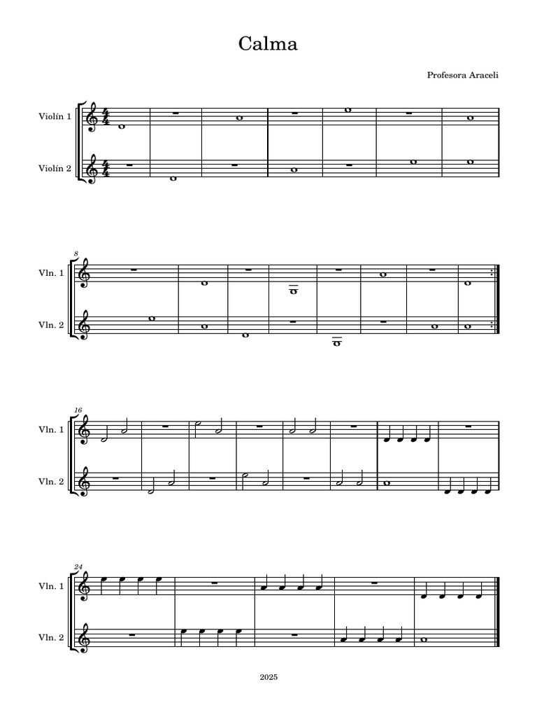 Calma - Iniciacion | PDF