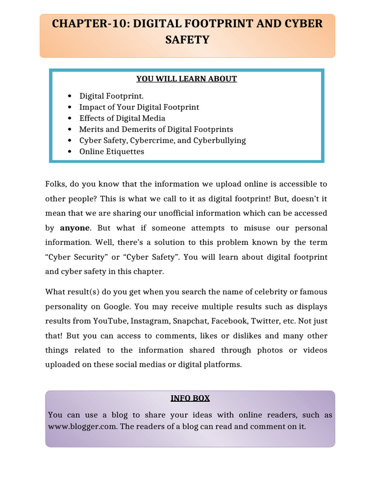 Managing Your Digital Footprint Safely | PDF | Cybercrime | Cyberbullying
