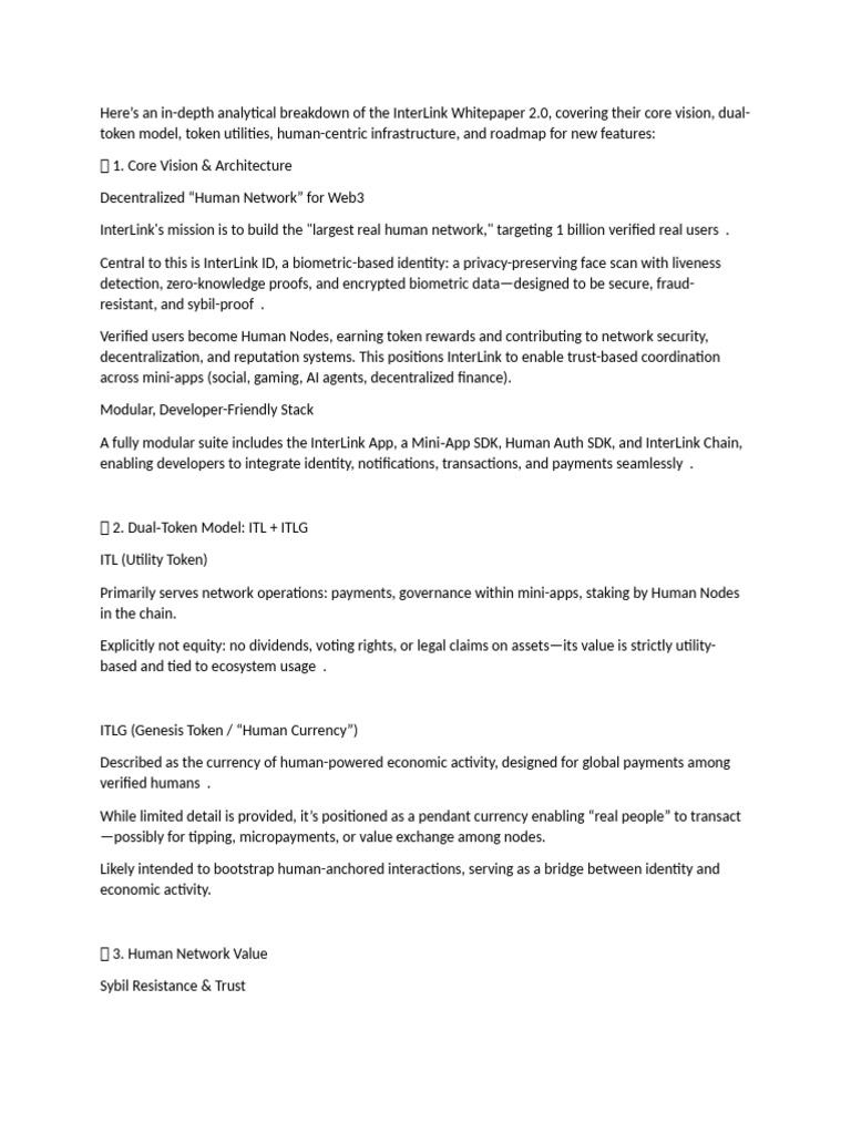 Interlink Whitepaper | PDF | Visa Inc. | Artificial Intelligence