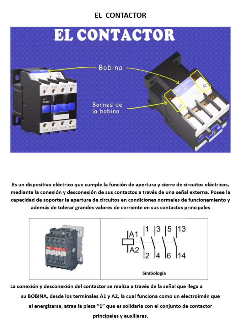 El Contactor | PDF | Relé | Electrónica