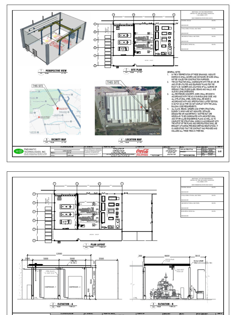 Overhead Crane Installation Plans | PDF | Civil Engineering