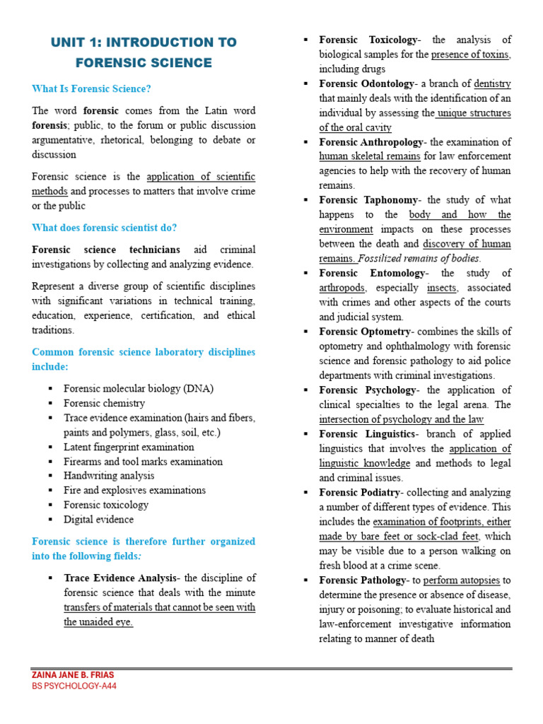 Introduction to Forensic Science | PDF | Forensic Science | Blood
