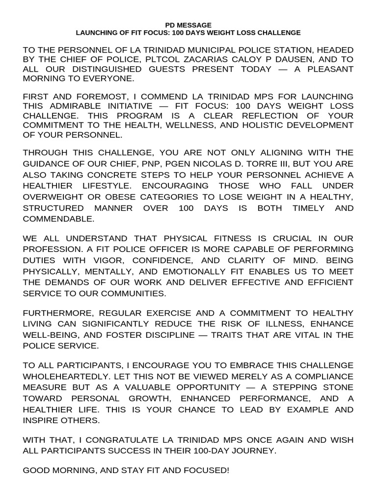 PD Message | PDF