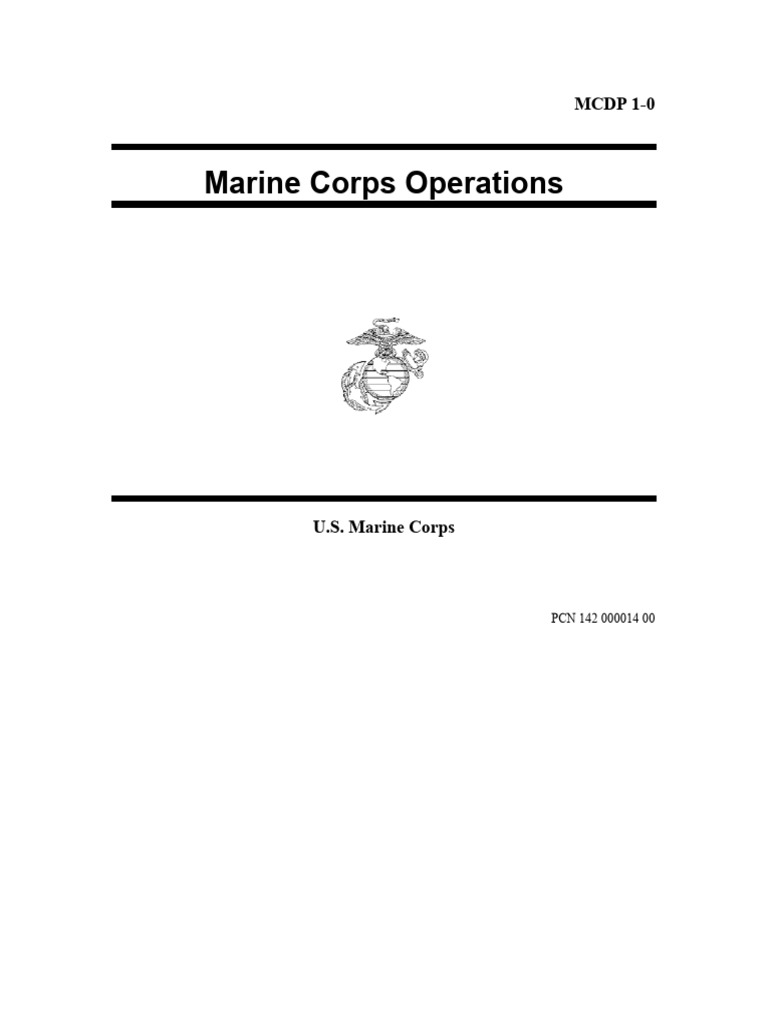MCDP 1-0: Marine Corps Operations Guide | PDF | United States Marine ...