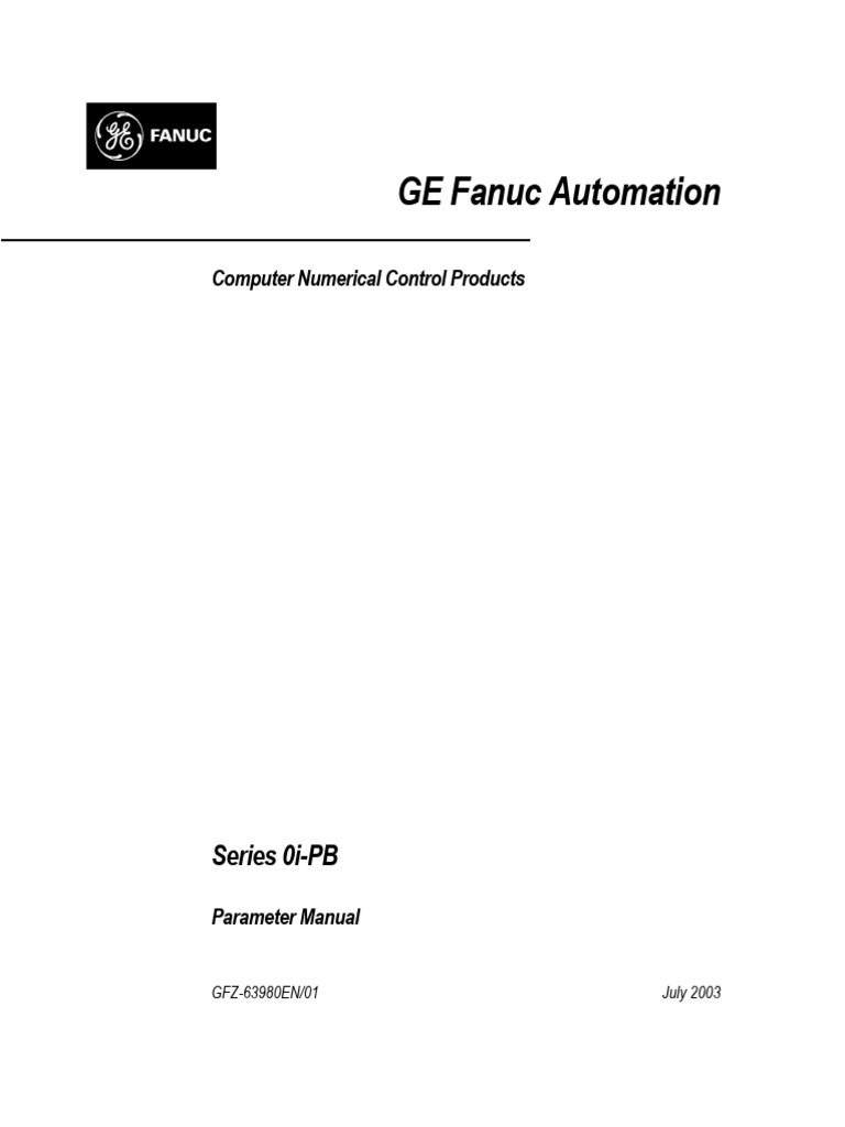 FANUC Series 0i-PB Parameter Manual | PDF | Input/Output | Parameter ...