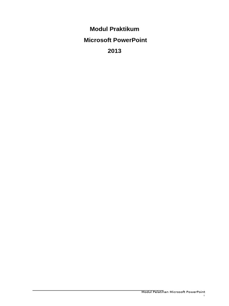 Modul MS PP | PDF