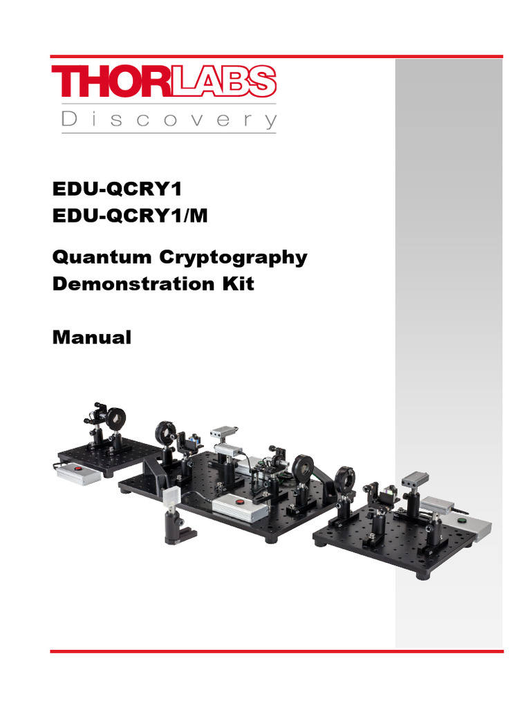 Thorlabs PM3 Clamping Arm Setup Guide | PDF | Physics | Applied Mathematics