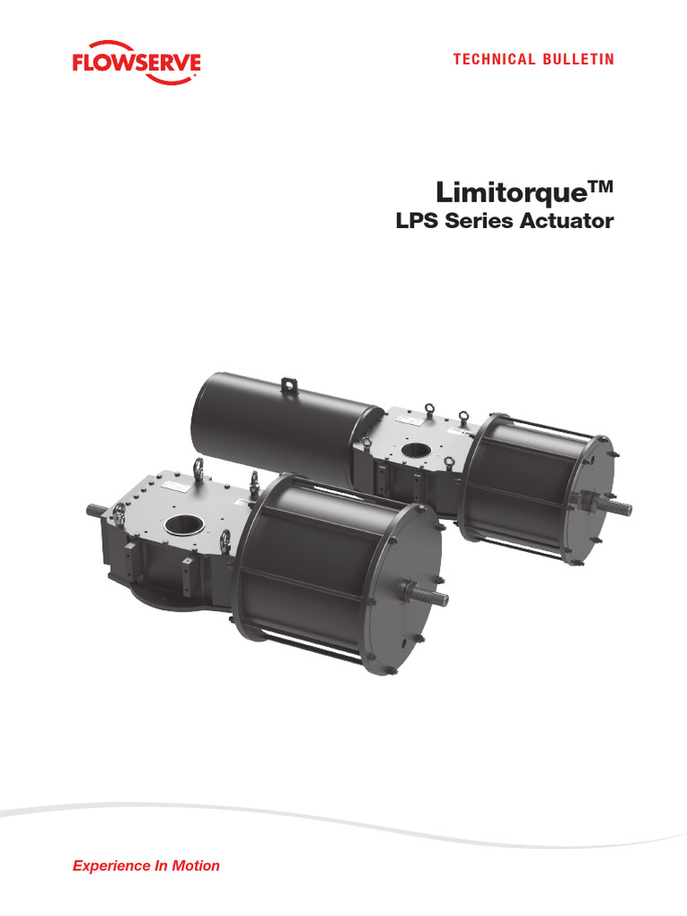 Limitorque LPS Actuator Technical Guide | PDF | Valve | Actuator