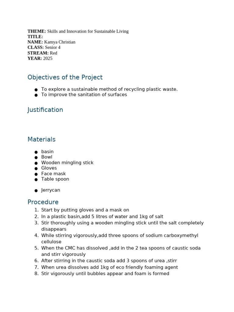 UNEB Project | PDF