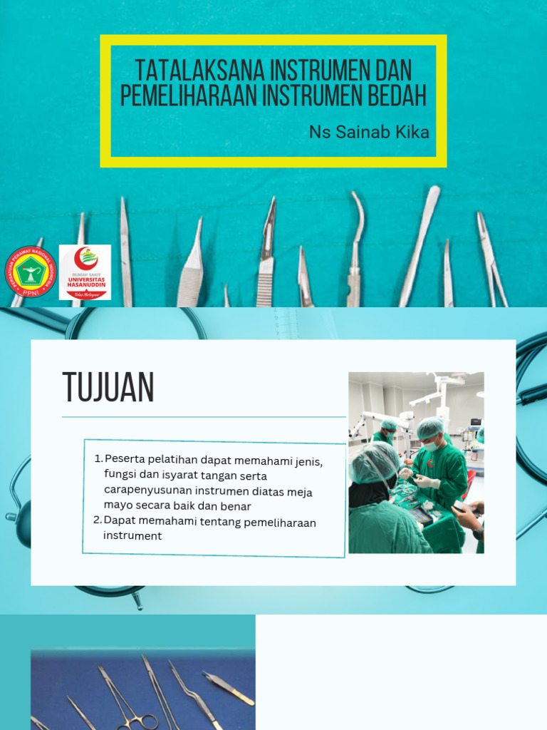 Pemeliharaan dan Penataan Instrumen Bedah | PDF