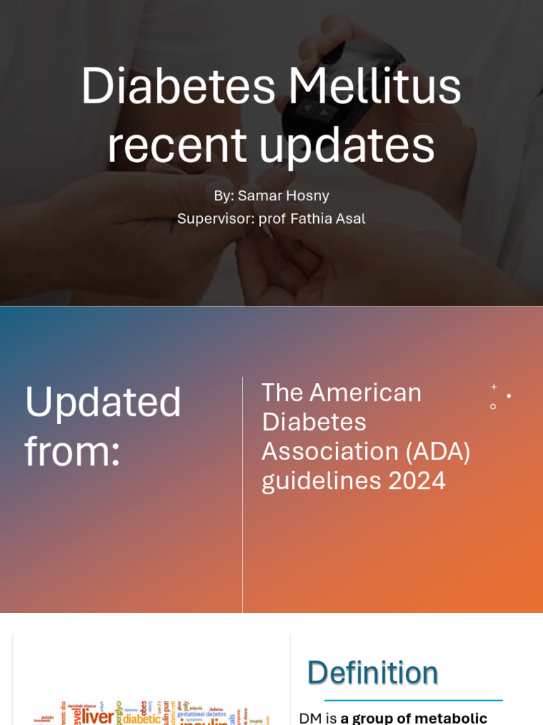 Updates on Diabetes Management 2024 | PDF | Diabetes | Gestational Diabetes