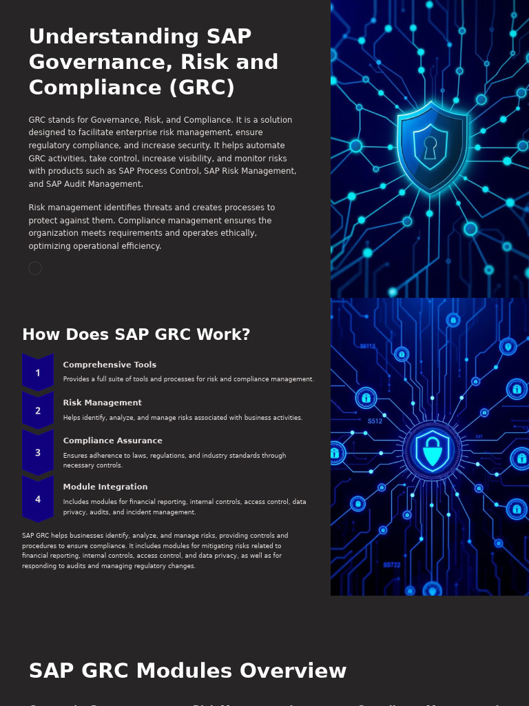 Overview of SAP GRC Solutions | PDF | Risk Management | Regulatory ...