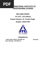 ITC - MIS Case Study