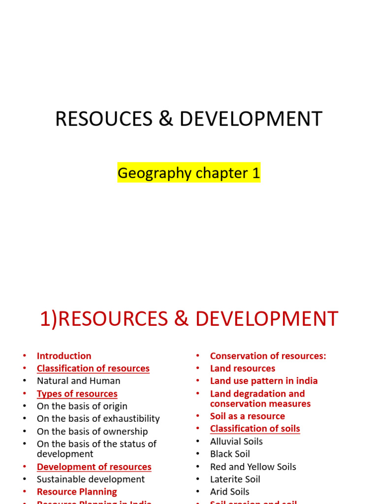 Resouces & Development Notes PDF-signed | PDF | Territorial Waters | Soil