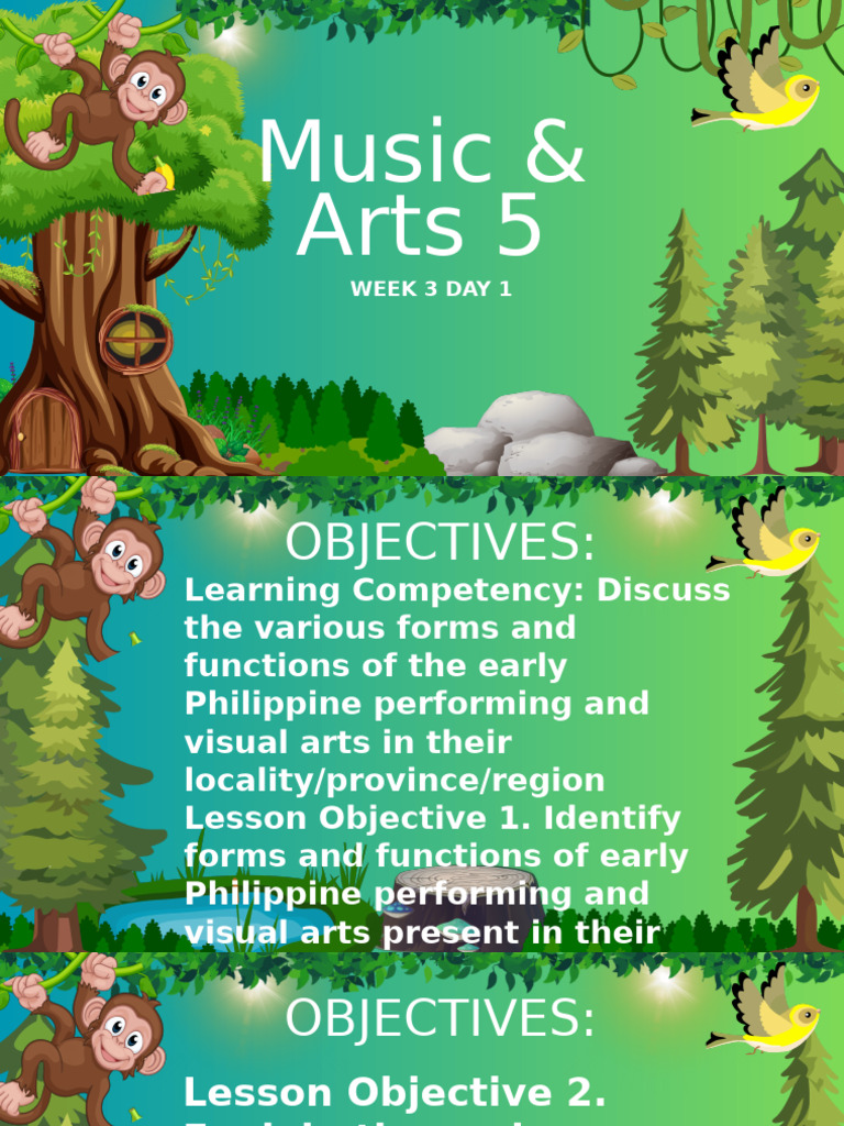 Day 1 - Q1 Music and Arts 5 Week 3 | PDF | Textiles | Paintings