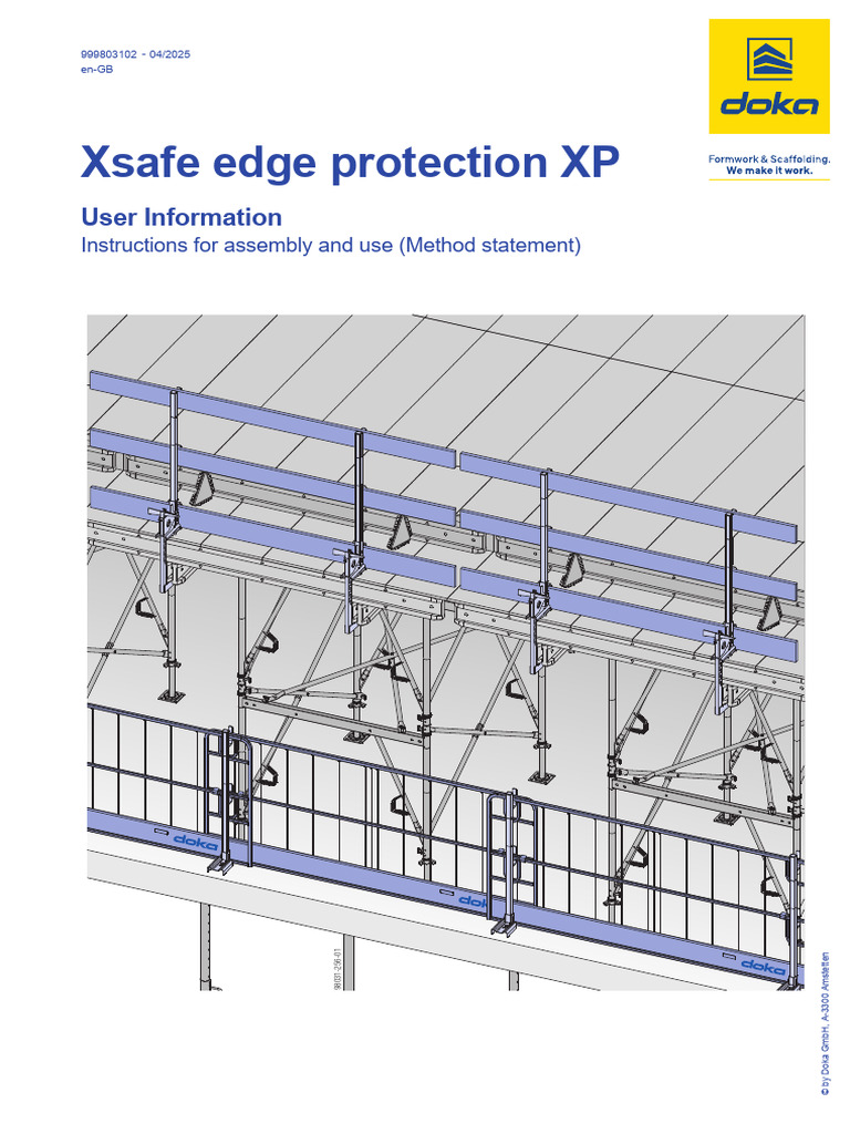 Xsafe Edge Protection XP User Guide | PDF | Safety | Occupational ...