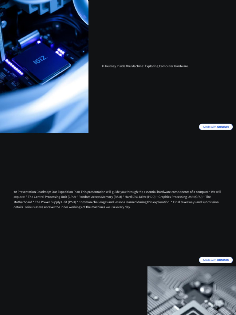 Exploring Computer Hardware Essentials | PDF | Computer Data Storage ...