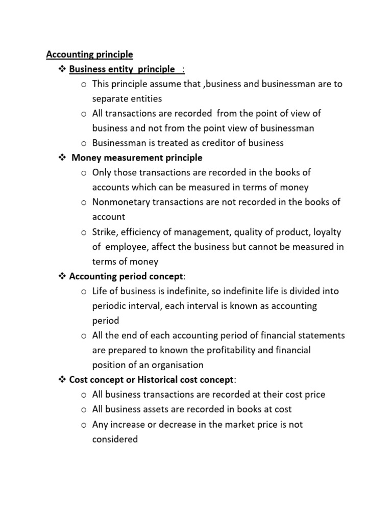 Key Accounting Principles Explained | PDF | Expense | Debits And Credits