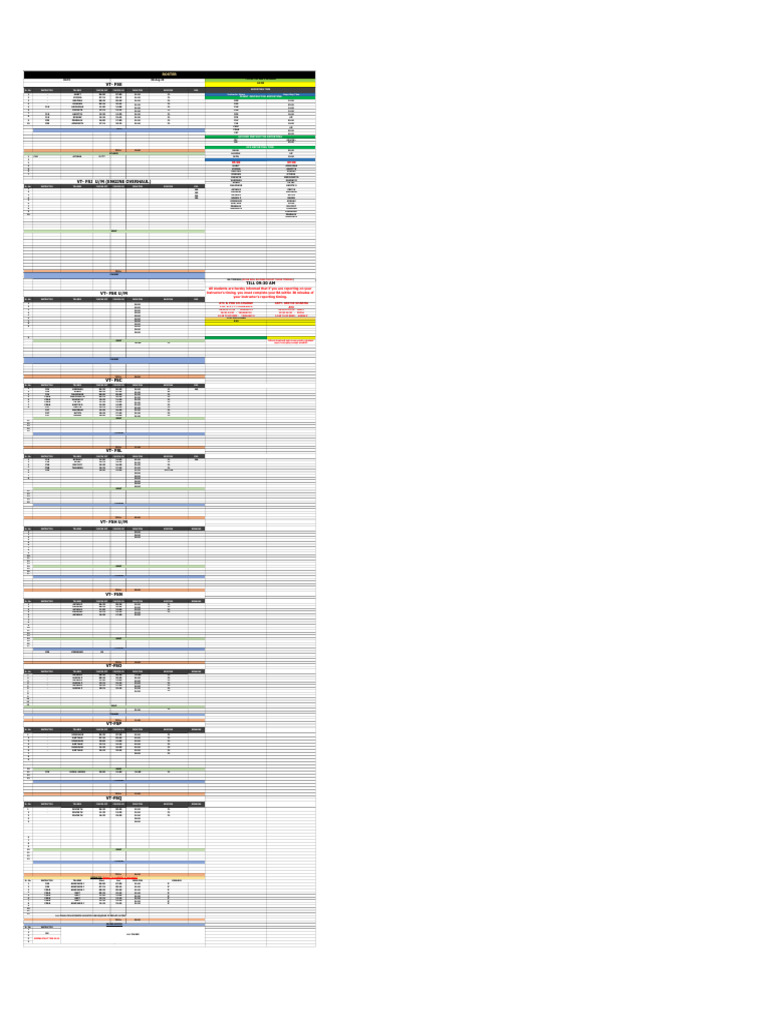 Flight Training Schedule and Roster | PDF