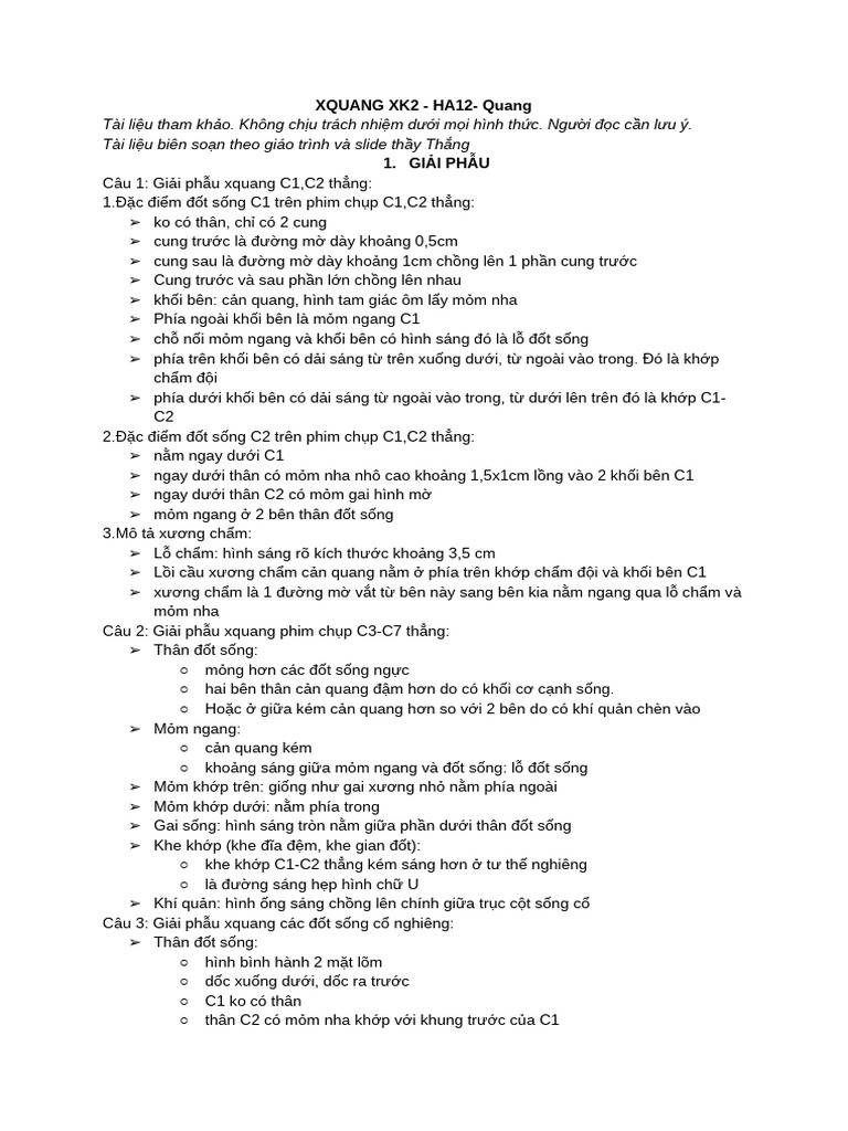 XK2-Giải phẫu-Bệnh lý-HA12 | PDF