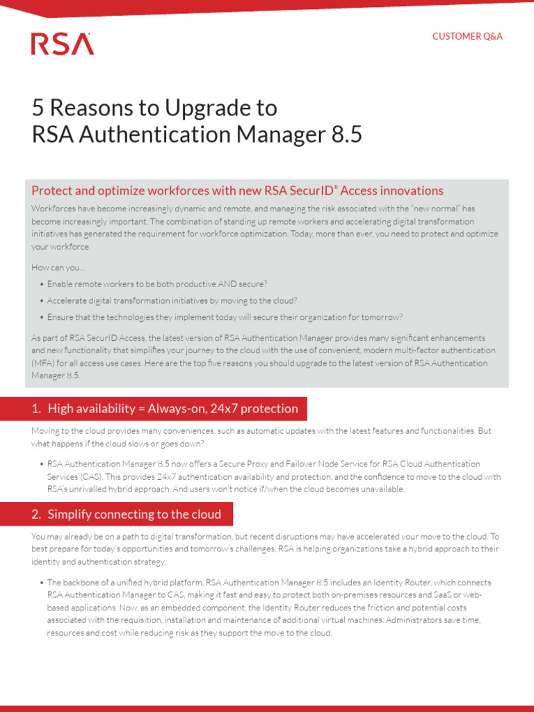 RSA SecurID Access Exam Insights | PDF | Cloud Computing | Authentication