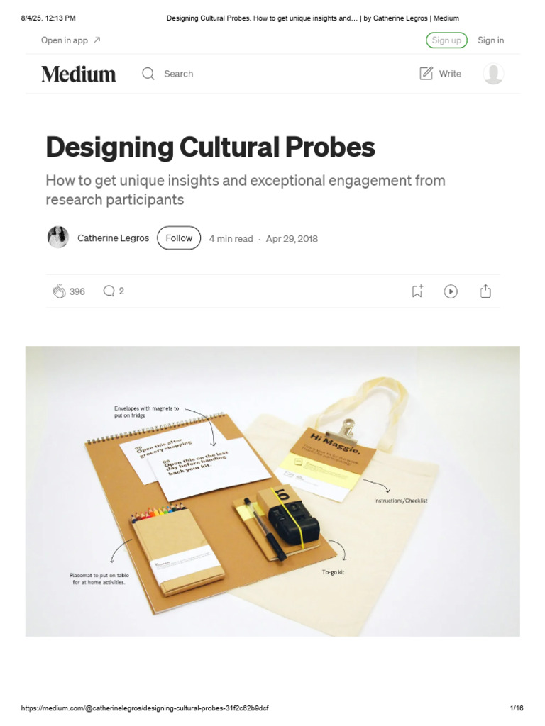 Designing Effective Cultural Probes | PDF