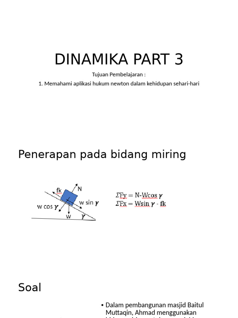 Dinamika Part 3 | PDF
